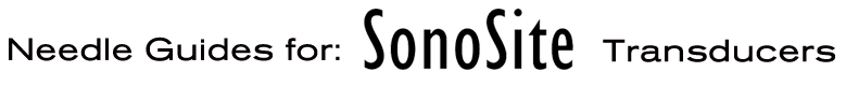 Needle guides for Sonosite transducers.