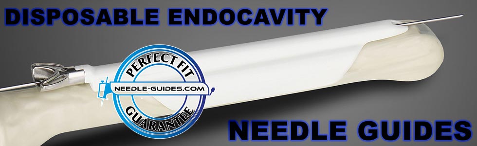 Disposable endocavity needle guides