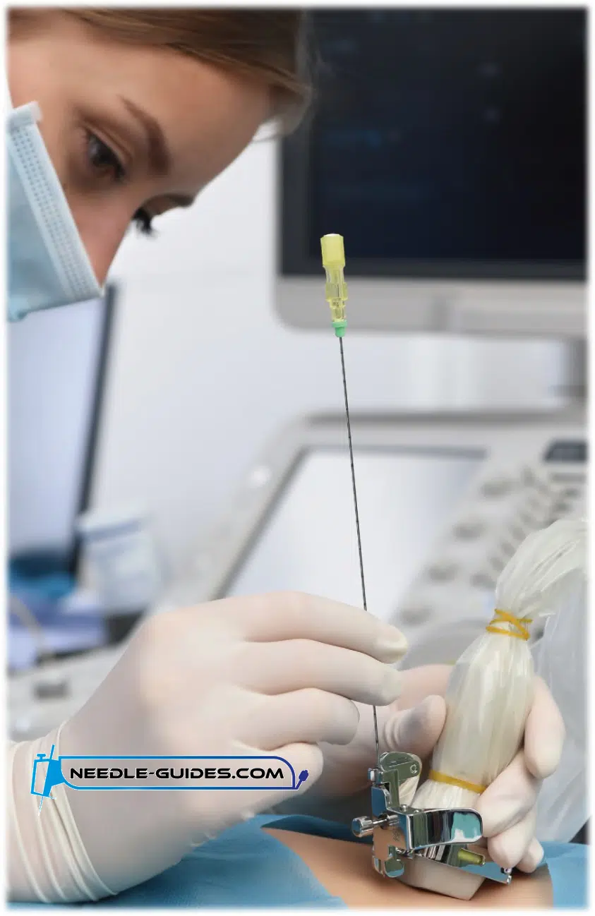 Guía de aguja para ultrasonido